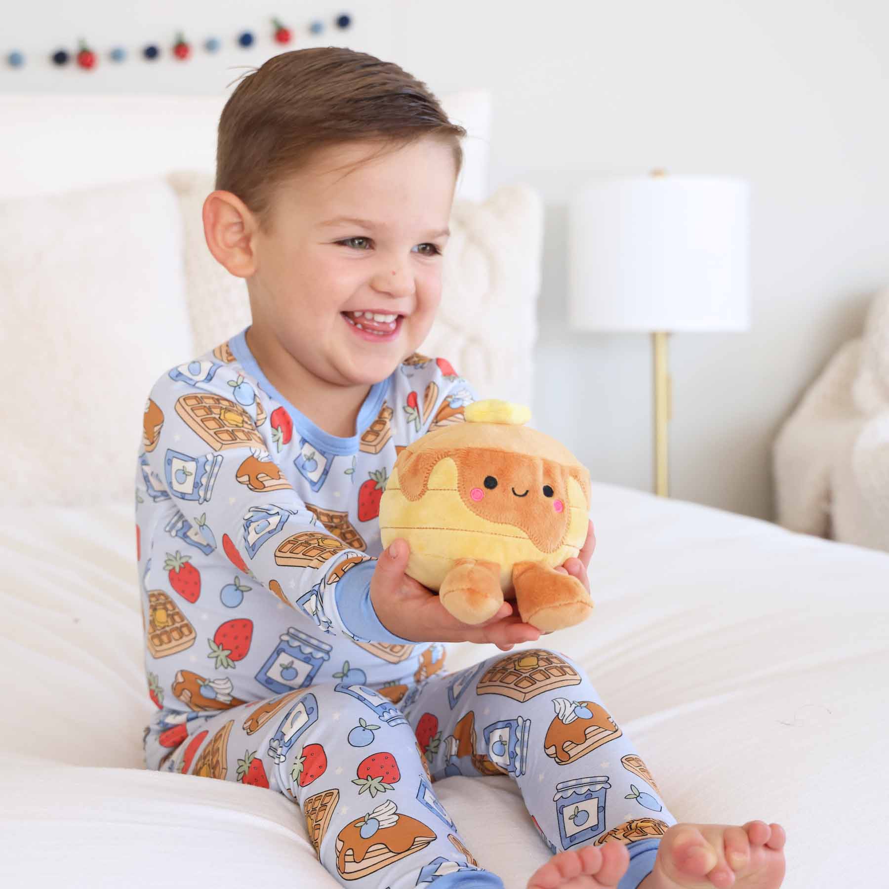 Sweet Stacks Two Piece Pajama Set | Blue - Image 10