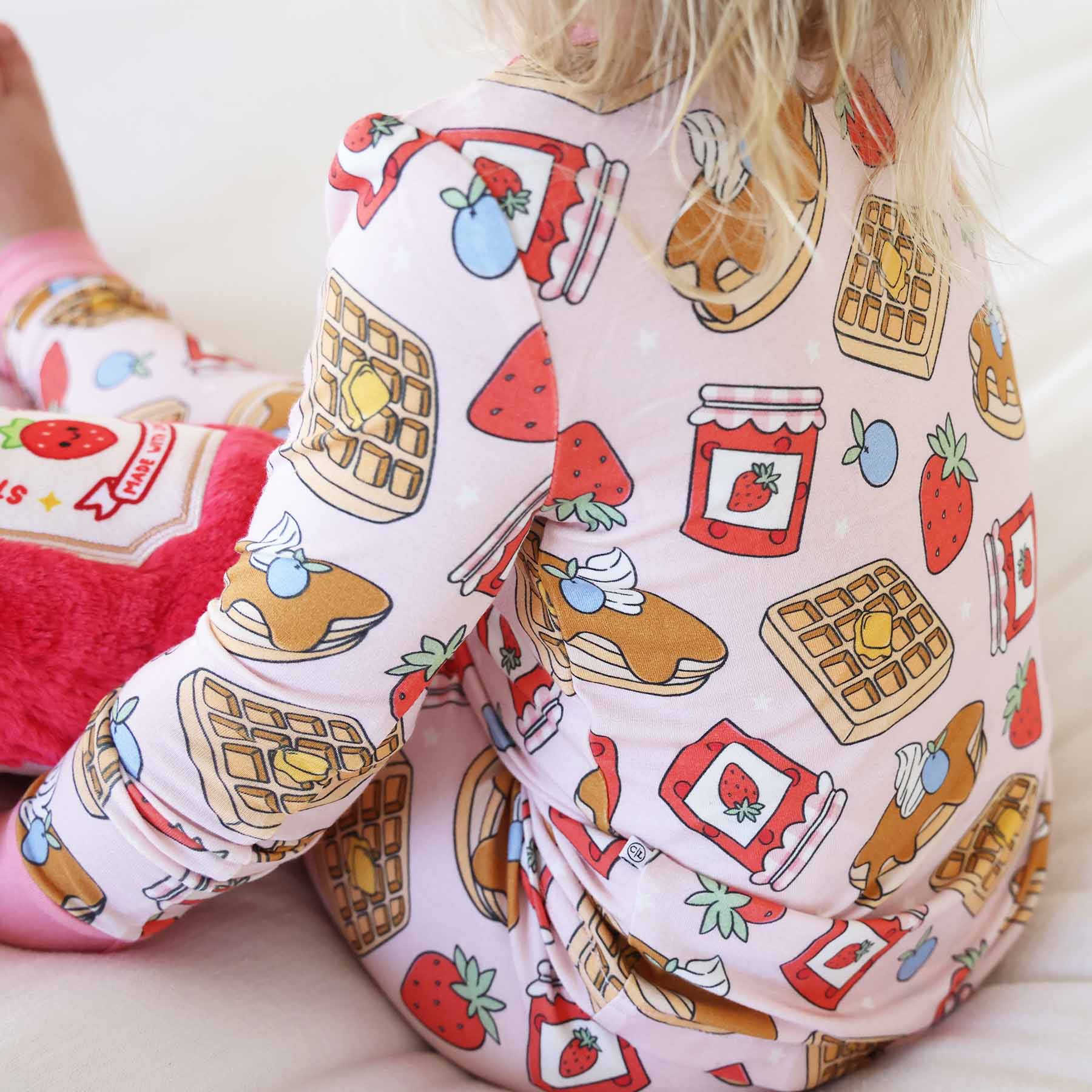 Sweet Stacks Two Piece Pajama Set | Pink - Image 3