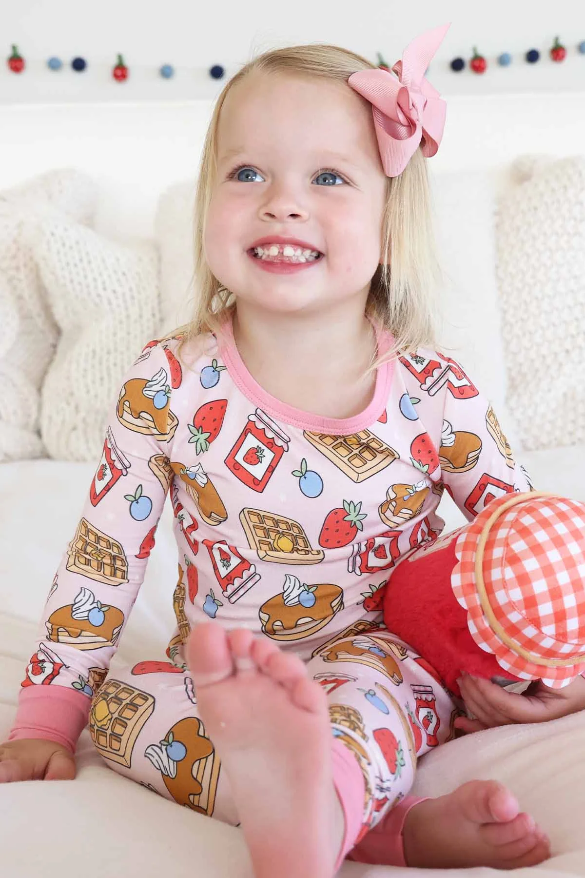 Sweet Stacks Two Piece Pajama Set | Pink - Image 5