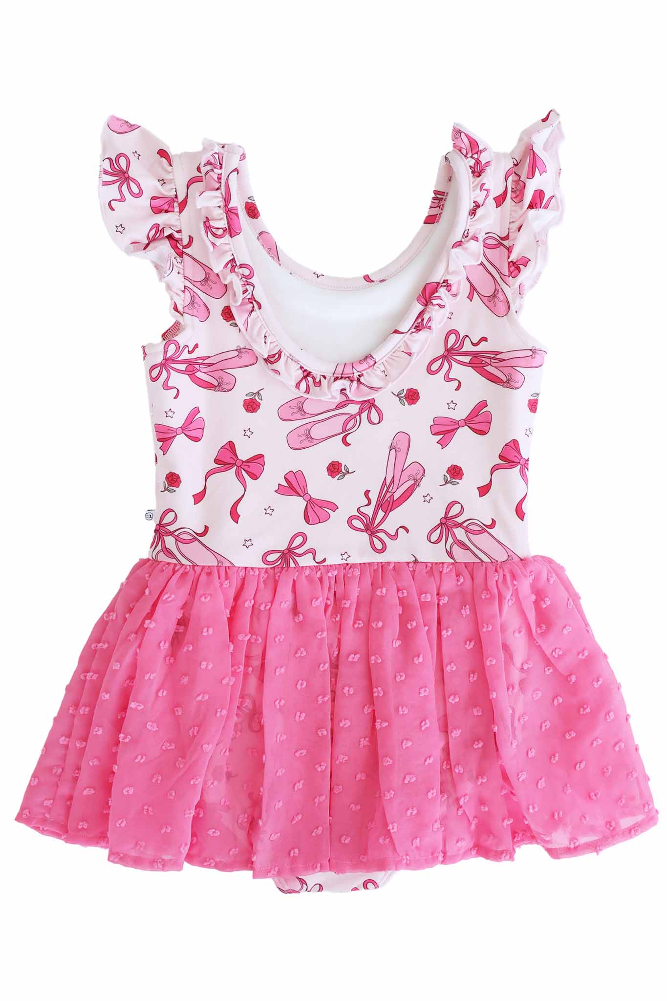 Swiss Dot Leotard | Pink Pirouette - Image 6