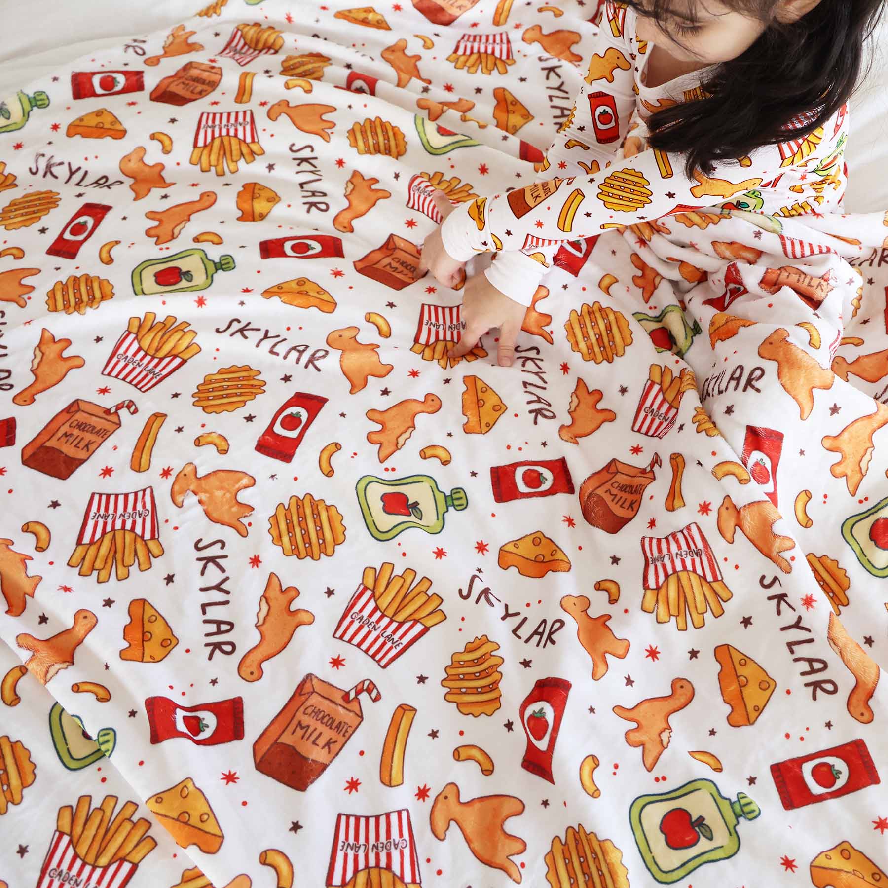 Tiny Bites Personalized Kids Blanket - Image 3