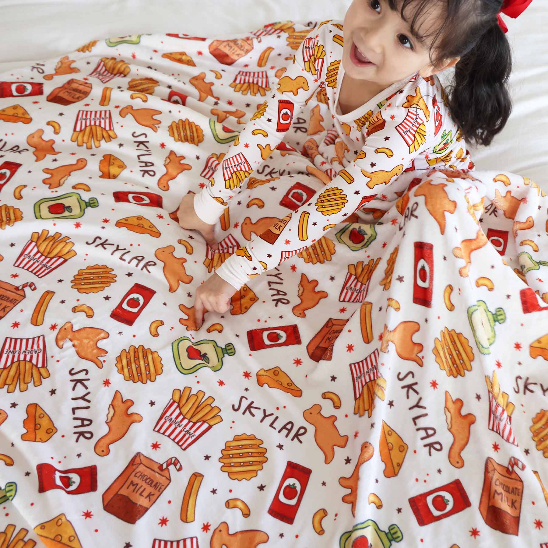 Tiny Bites Personalized Kids Blanket - Image 4