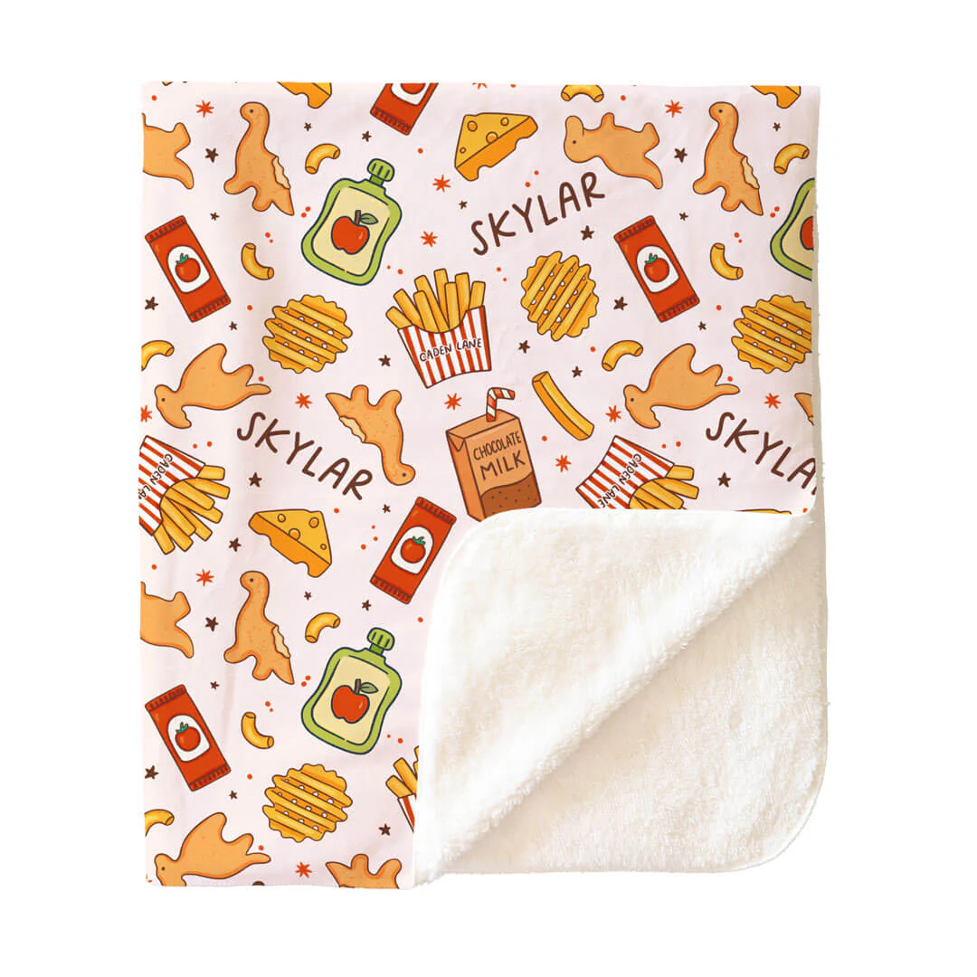 Tiny Bites Personalized Kids Blanket - Image 6