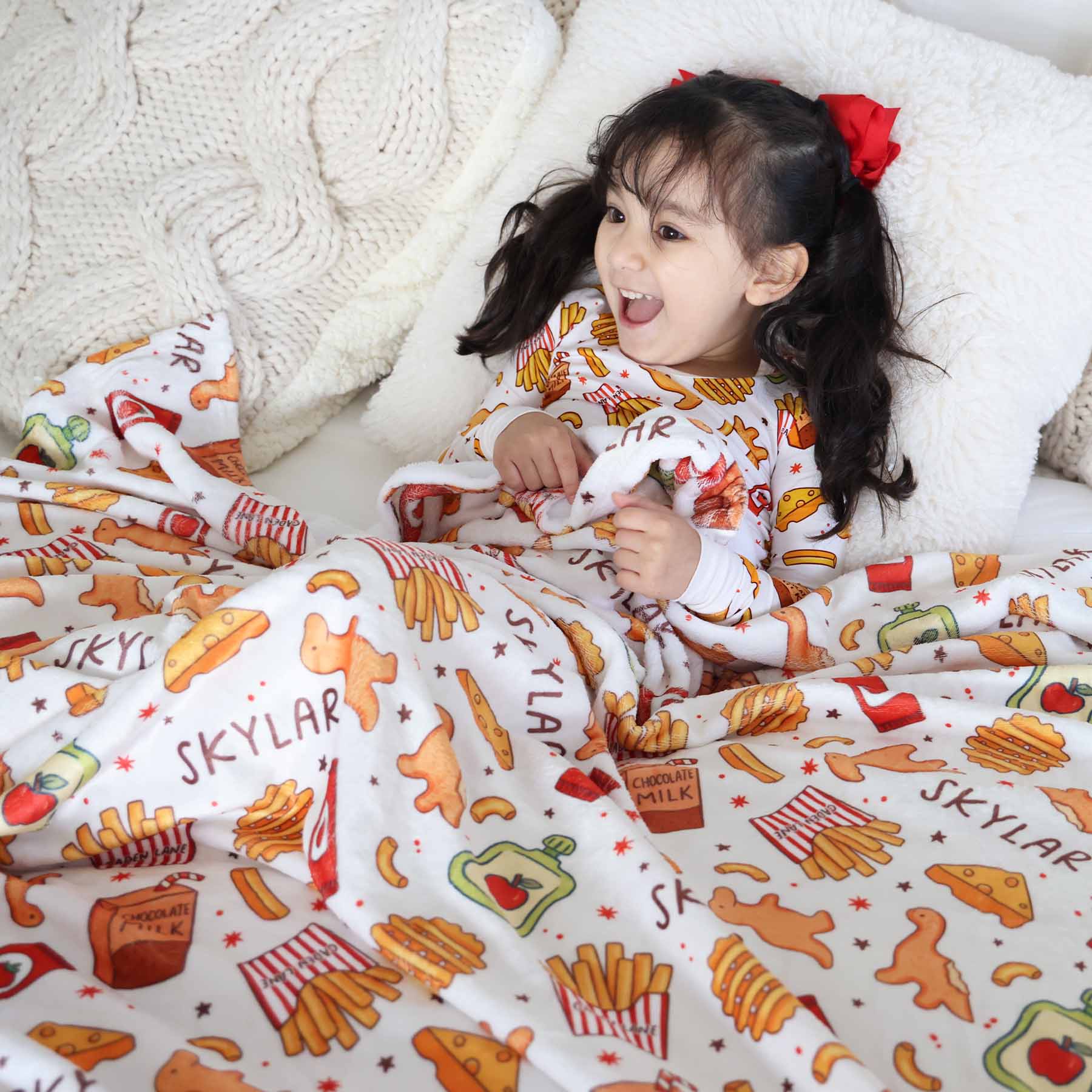 Tiny Bites Personalized Kids Blanket - Image 7