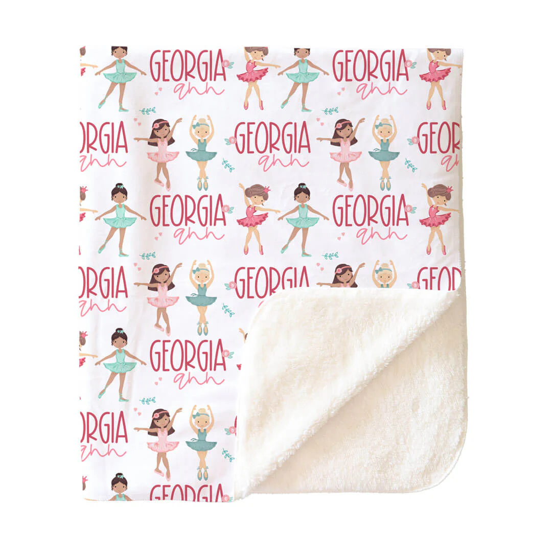 Tiny Dancers Personalized Toddler Blanket - Image 3