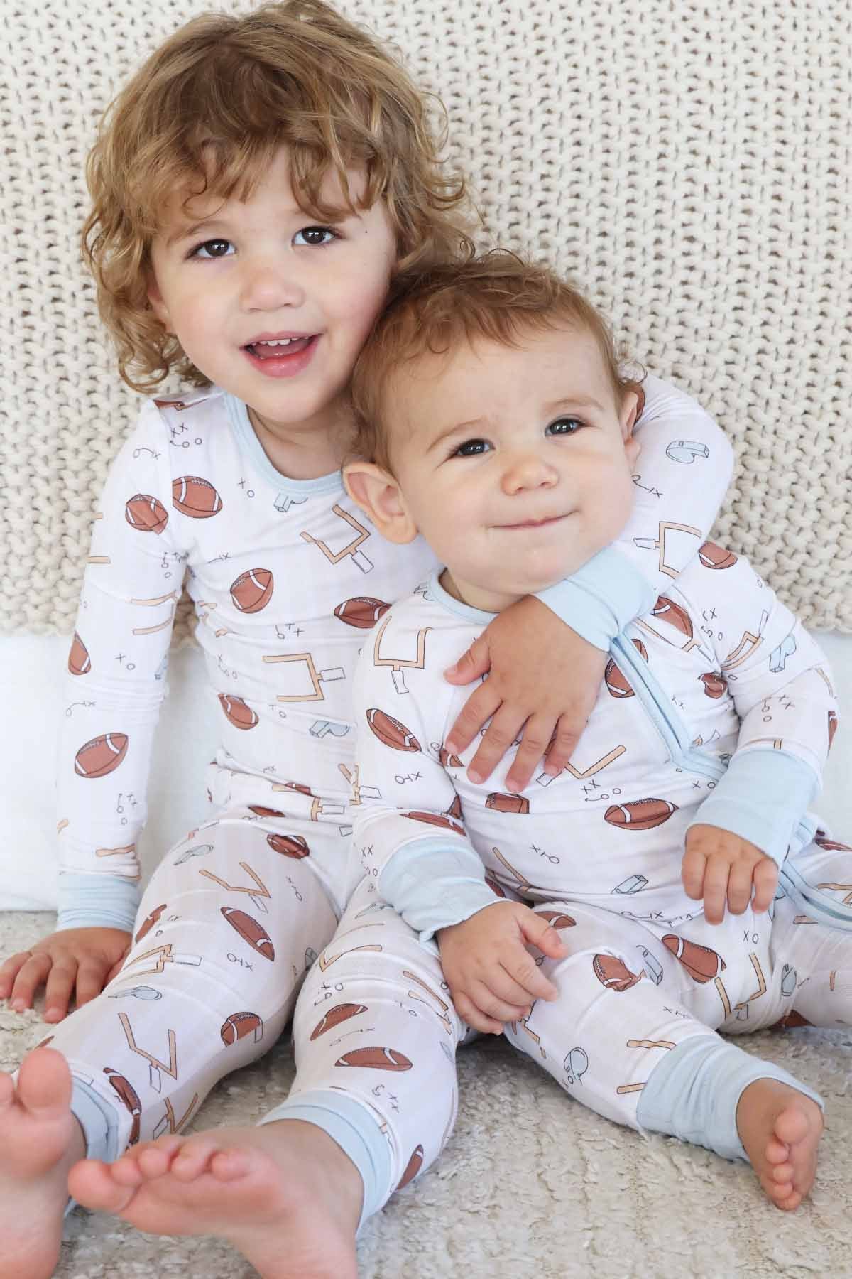 Tiny Touchdowns Convertible Zip Romper | Neutral - Image 13