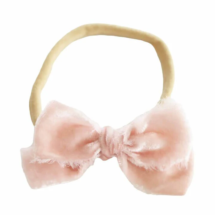 Tiny Velvet Bow Headband - Image 2