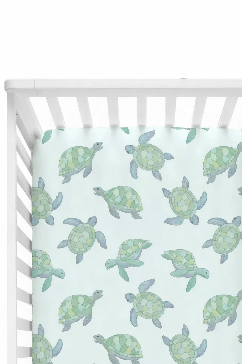 Totally Turtles Crib Sheet