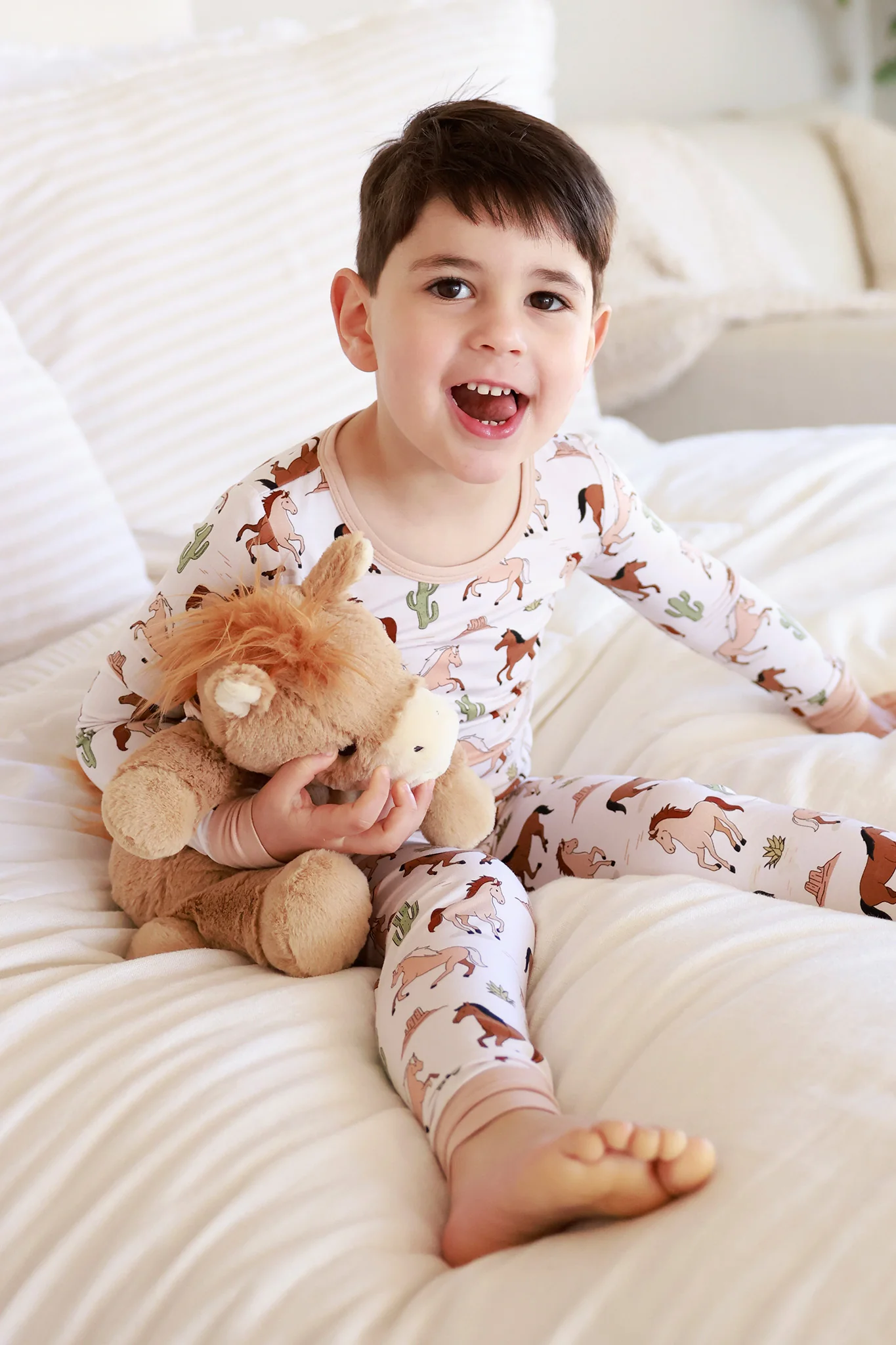 Two Piece Pajama Set | Pony Club Neutral - Image 11