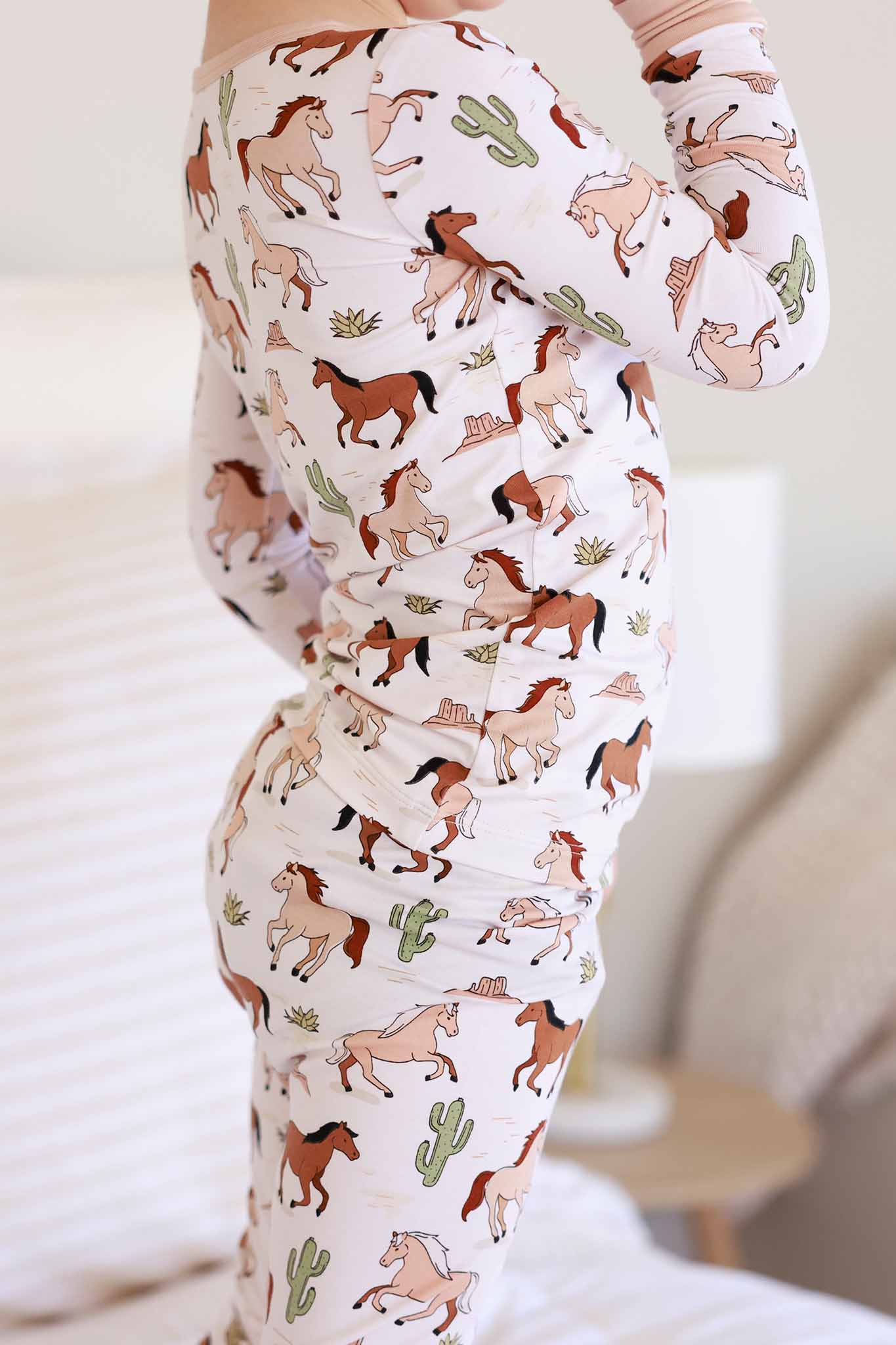 Two Piece Pajama Set | Pony Club Neutral - Image 12