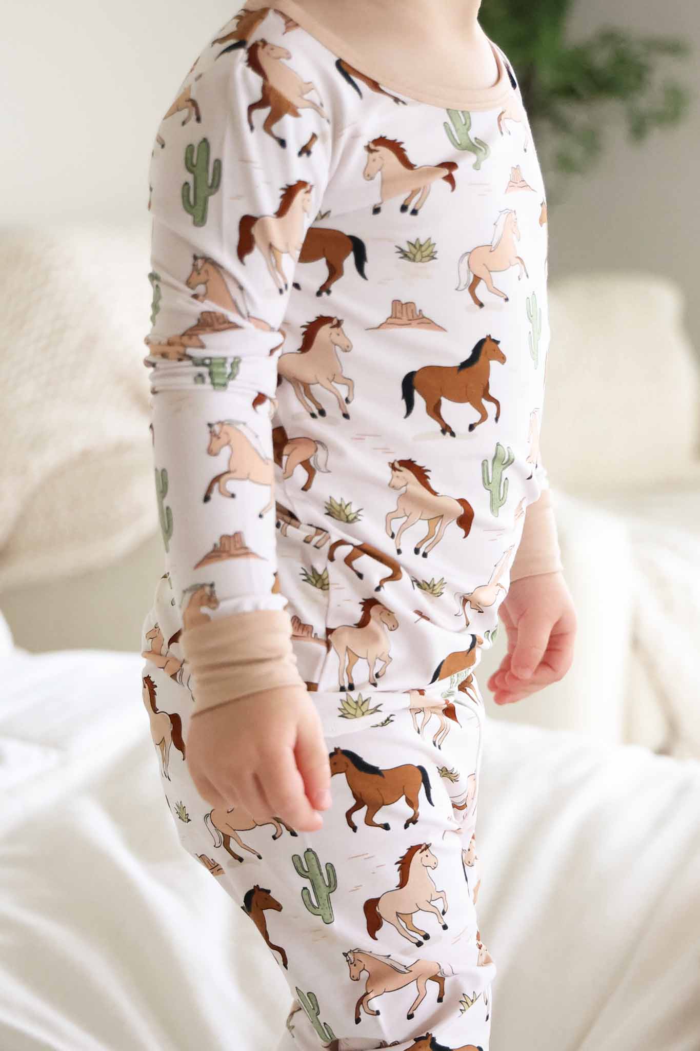 Two Piece Pajama Set | Pony Club Neutral - Image 14