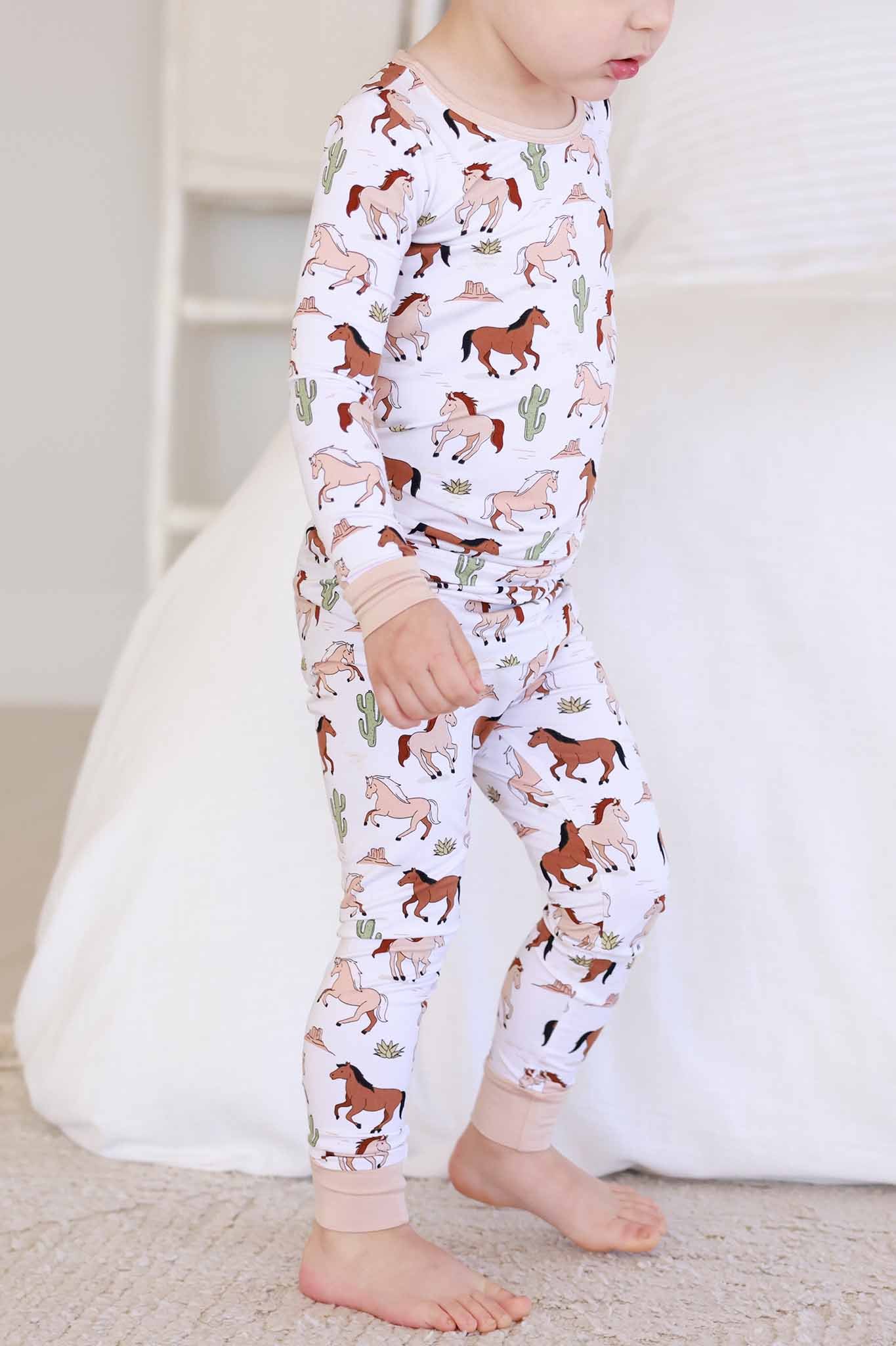 Two Piece Pajama Set | Pony Club Neutral - Image 8