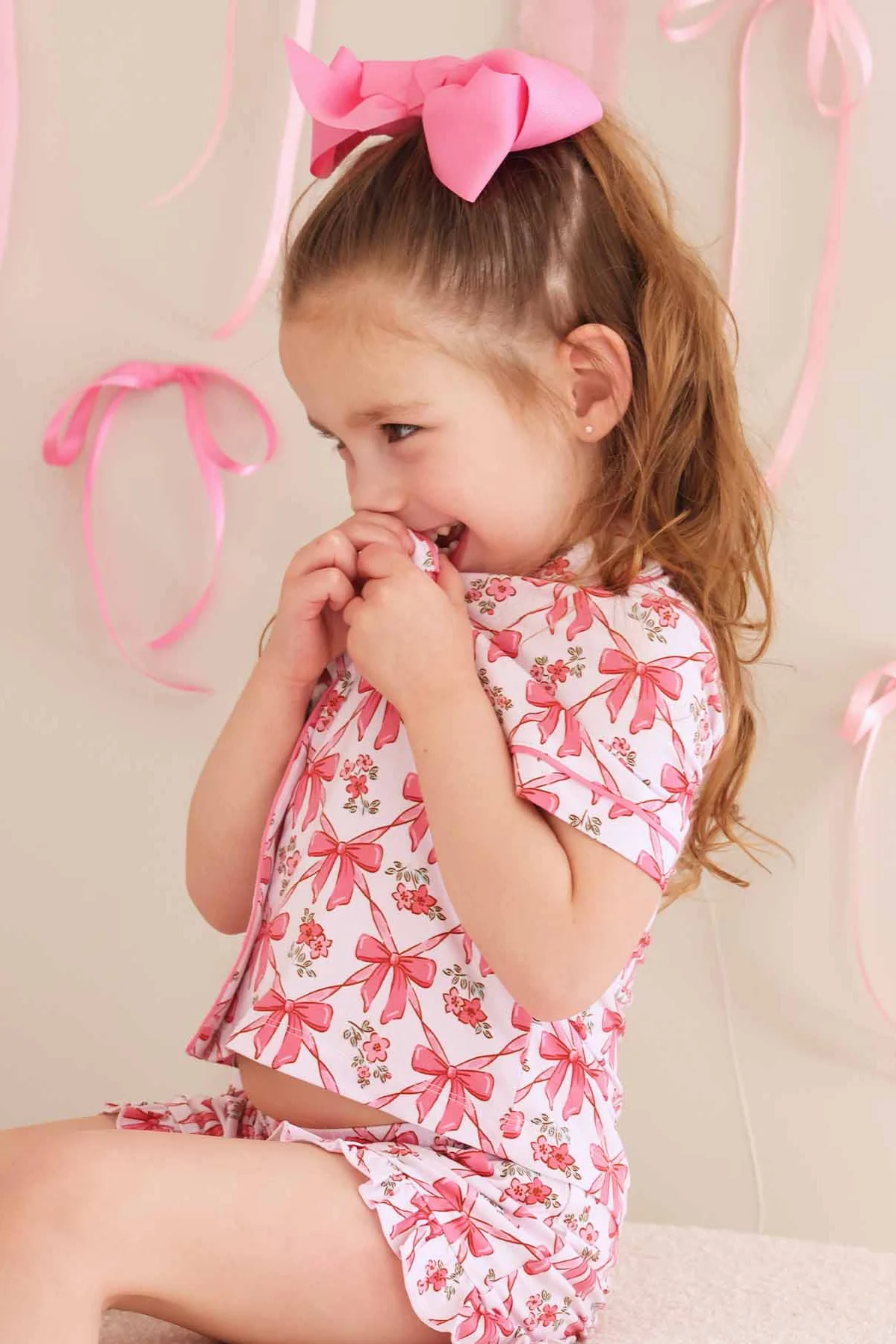 Two Piece Short Lounge Set | Bow Besties - Image 13