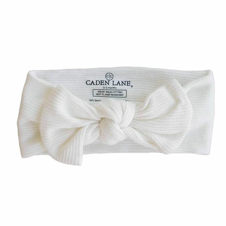 Bamboo Waffle Knit Large Bow Headwraps - Image 16