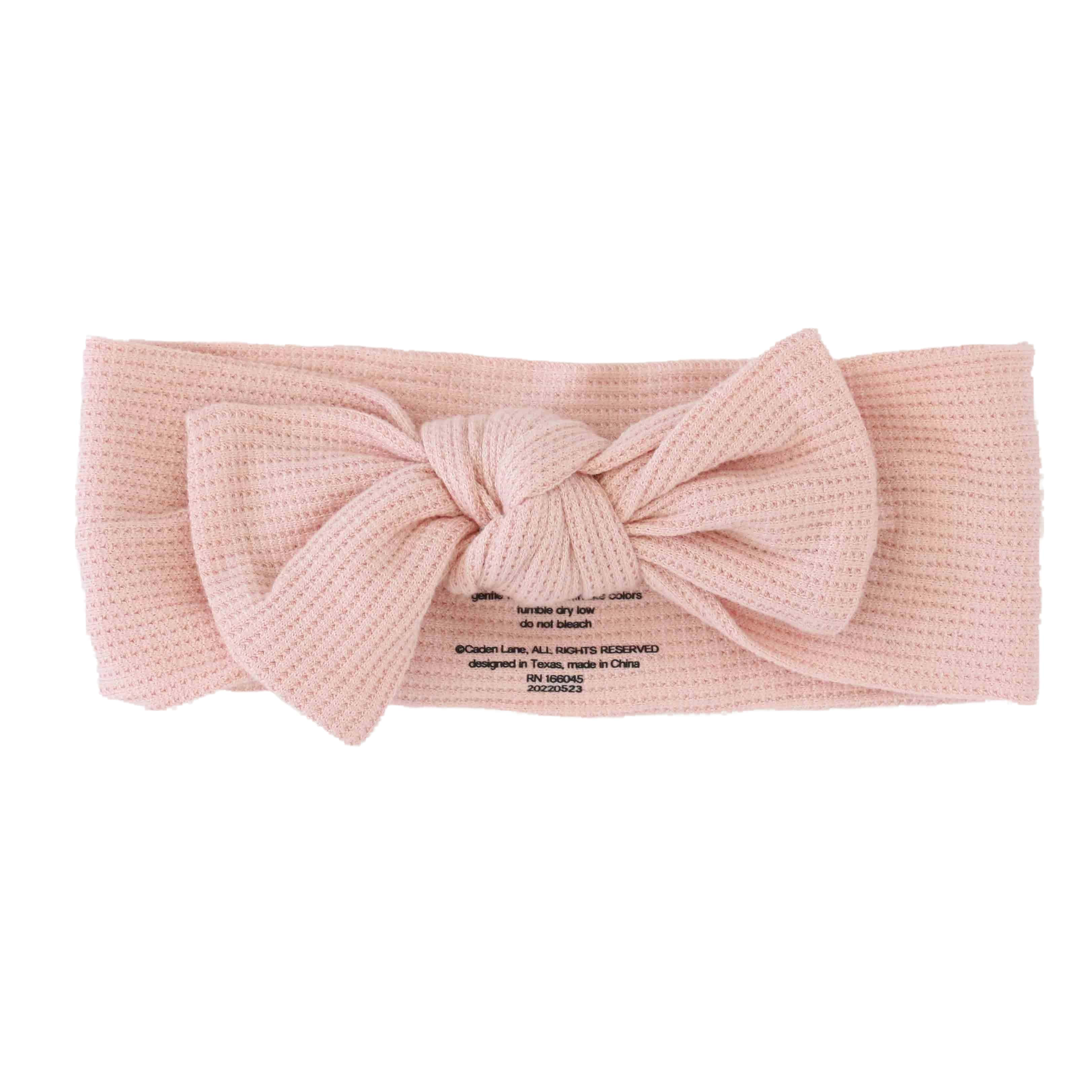 Bamboo Waffle Knit Large Bow Headwraps - Image 20