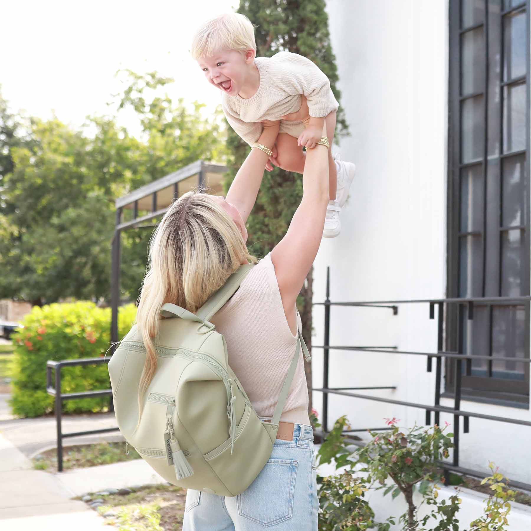 Weslie Diaper Backpack | Matcha - Image 11