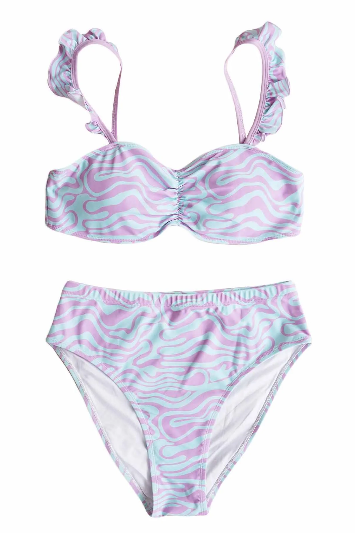 Women's Bikini with High-Waisted Bottom | Wavy Days - Image 2