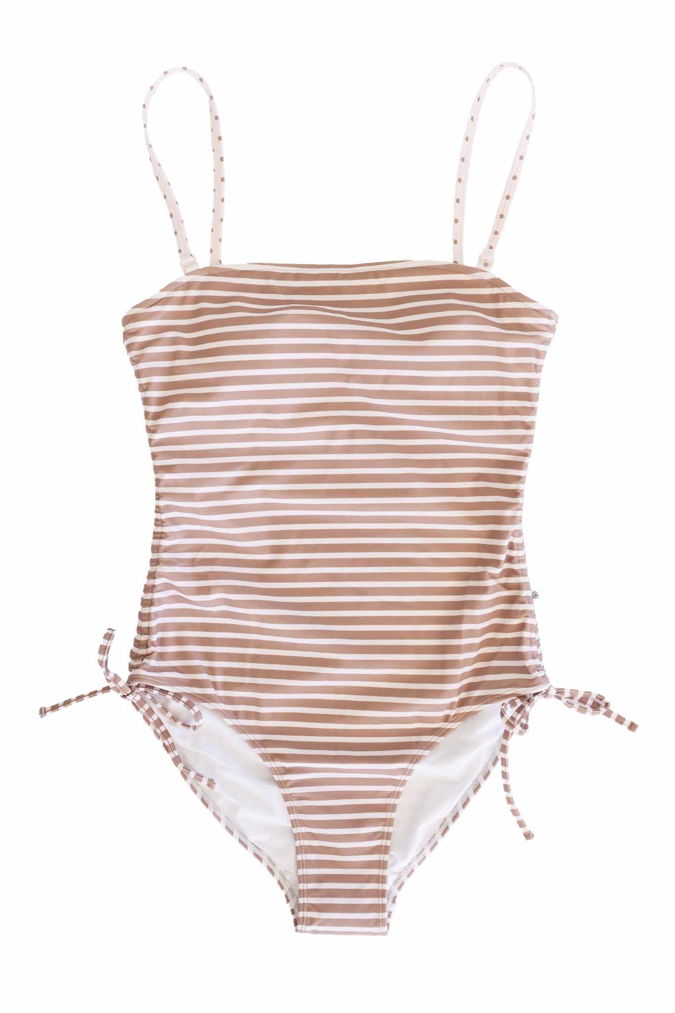 Women's Removable Strap One Piece | Sandy Stripes - Image 2