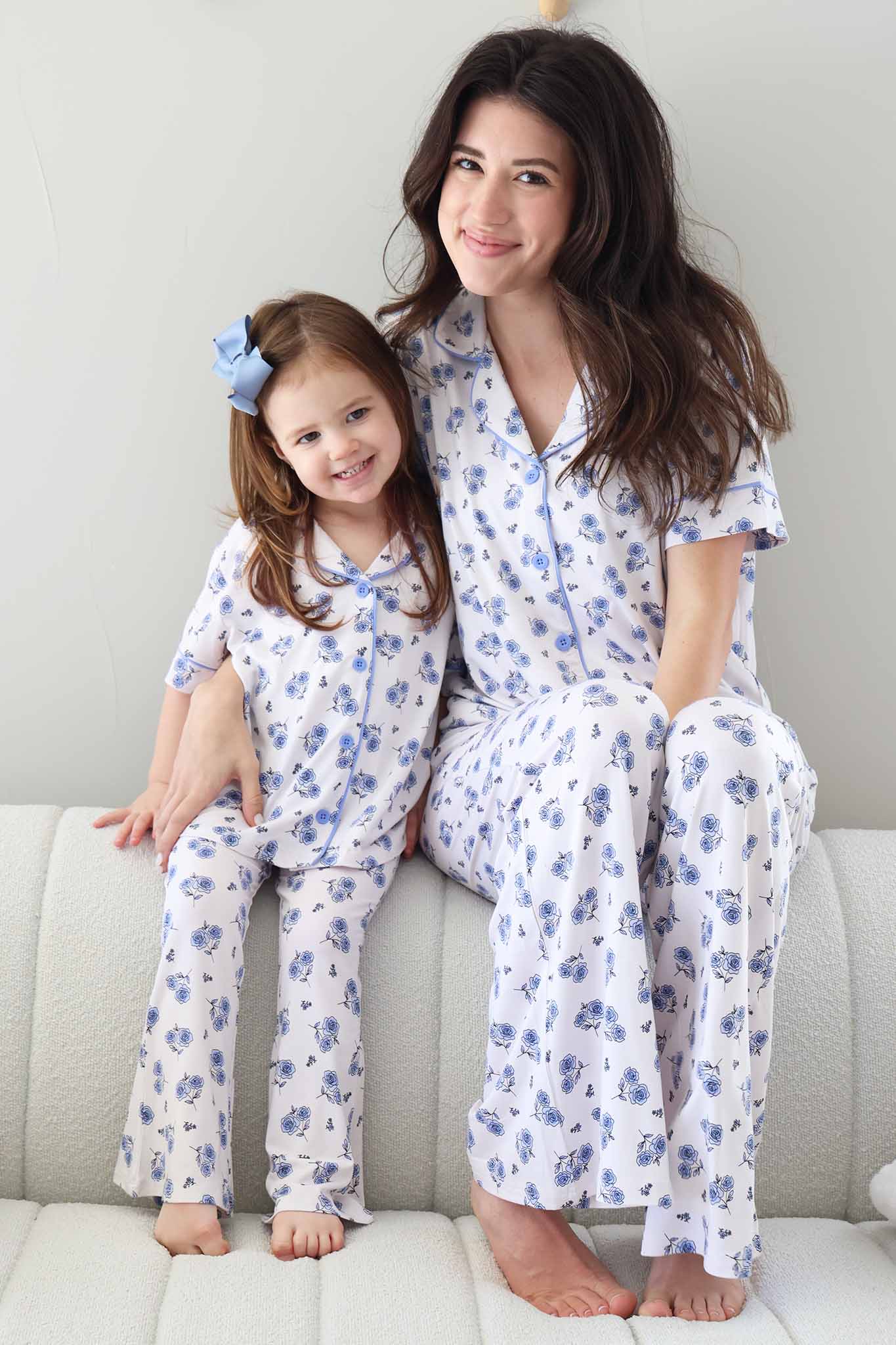 Women's Two Piece Flare Lounge Set | Sapphire Garden - Image 9