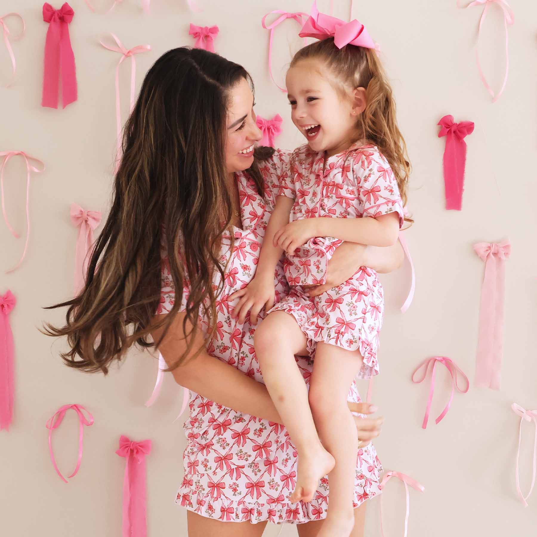 Women's Two Piece Short Lounge Set | Bow Besties - Image 16